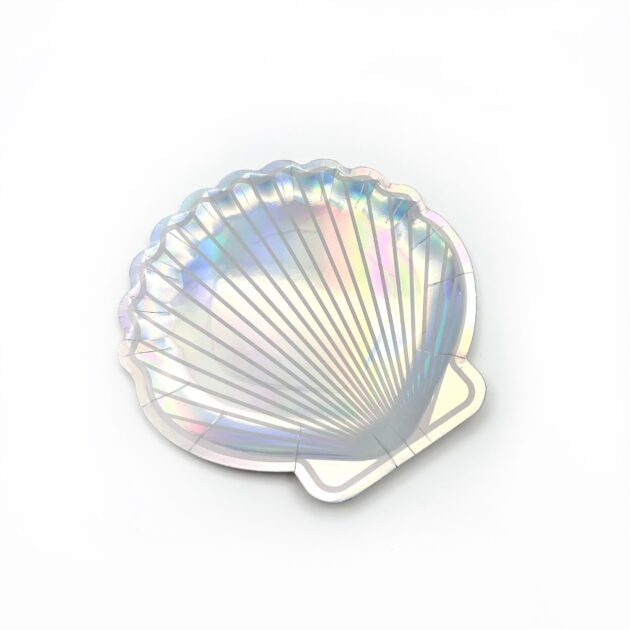 Deniz Kabuğu Hologram 8'li Karton Tabak